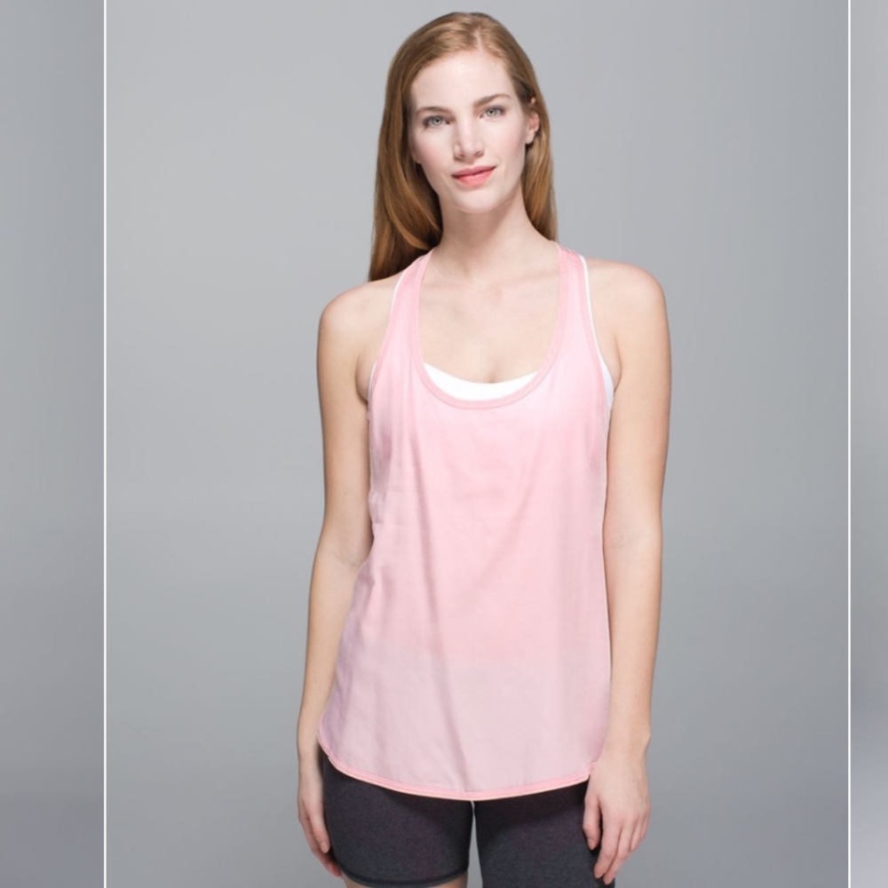 lululemon athletica Light Pink Racerback Tank Top